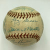 1956 Yankees World Series Champs Team Signed Baseball Mickey Mantle PSA DNA COA
