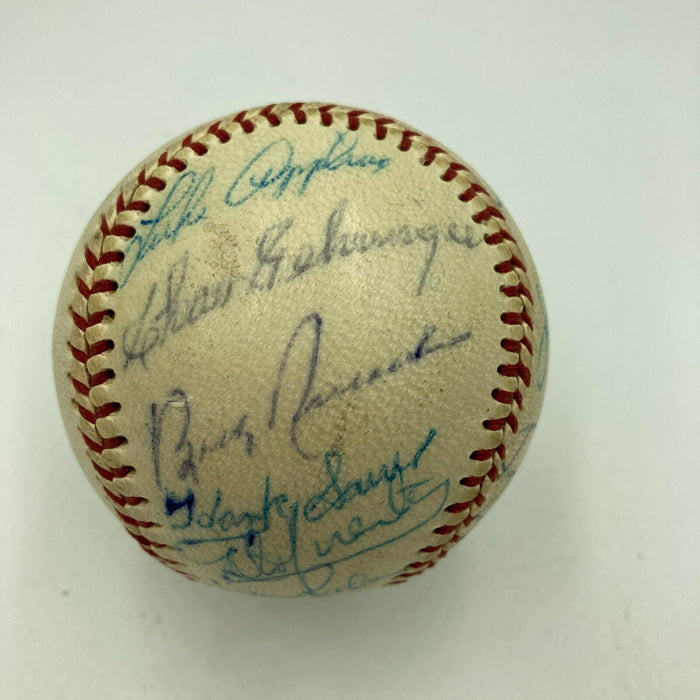 Willie Mays Joe Medwick Nellie Fox 1960's HOF Legend Multi Signed Baseball JSA