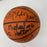 1987-88 Portland Trail Blazers Team Signed Game Used Spalding Basketball JSA COA