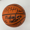 1987-88 Portland Trail Blazers Team Signed Game Used Spalding Basketball JSA COA