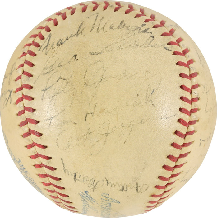 1936 New York Yankees World Series Champs Team Signed Baseball Lou Gehrig PSA