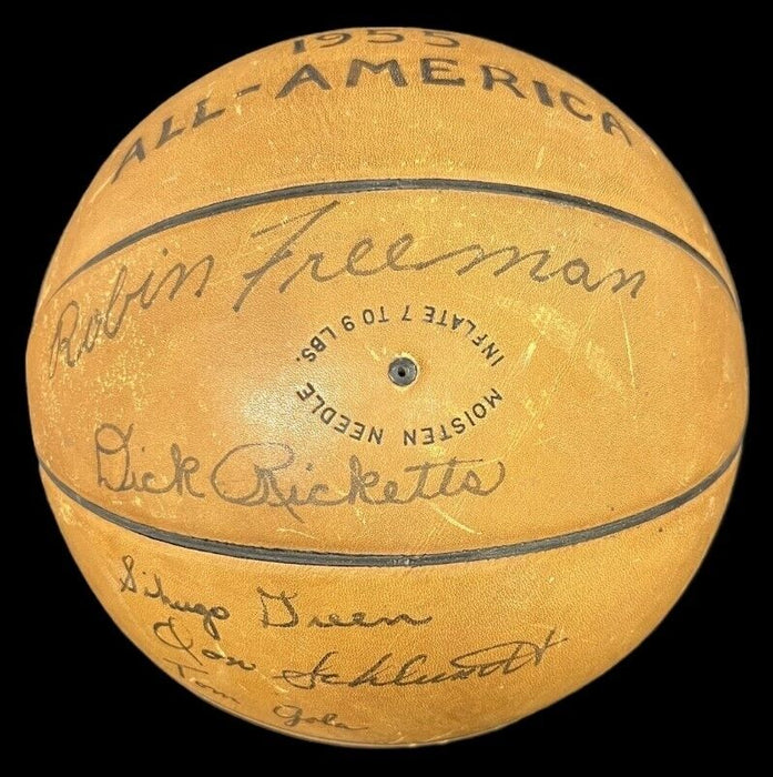 1955 NCAA All American All Star Game Team Signed Basketball Tom Gola JSA COA