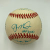 Joe Montana Signed Heavily Inscribed Career STAT Baseball Reggie Jackson COA