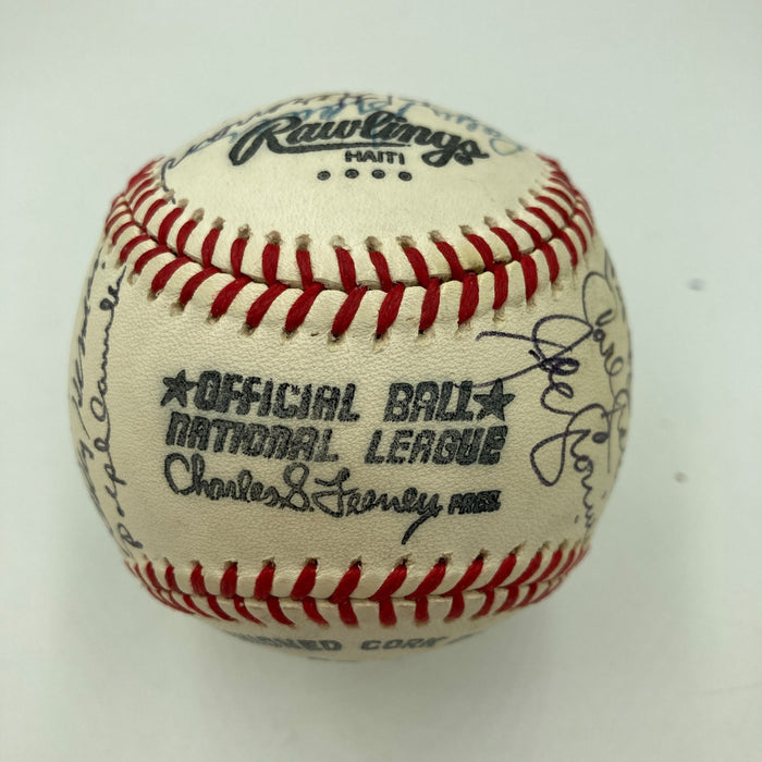 Roger Maris Sandy Koufax Mays Aaron Hall Of Fame Multi Signed Baseball JSA COA