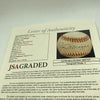 Beautiful Joe Dimaggio Signed American League Baseball JSA Graded MINT 9