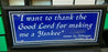 Derek Jeter "I Want To Thank The Good Lord For Making Me A Yankee" Poster COA