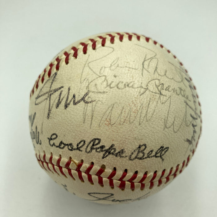 Mickey Mantle Joe DiMaggio Pie Traynor Hall Of Fame Multi Signed Baseball JSA