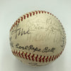 Mickey Mantle Joe DiMaggio Pie Traynor Hall Of Fame Multi Signed Baseball JSA