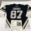 Sidney Crosby 2007-2009 Pittsburgh Penguins Team Signed Hockey Jersey JSA COA