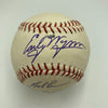 Bob Feller Bob Lemon Early Wynn Mike Garcia Indians Pitchers Signed Baseball JSA