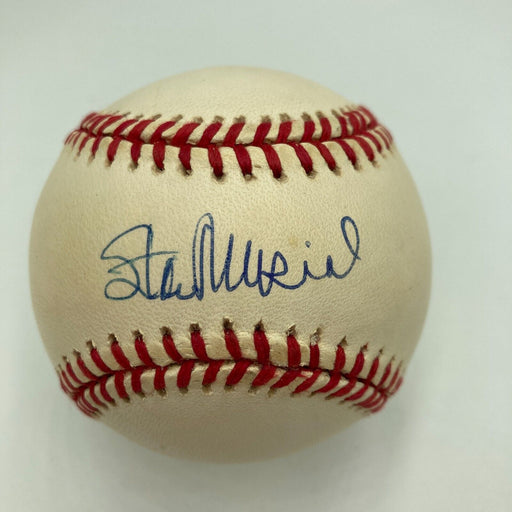 Nice Stan Musial Signed Official National League Baseball JSA COA