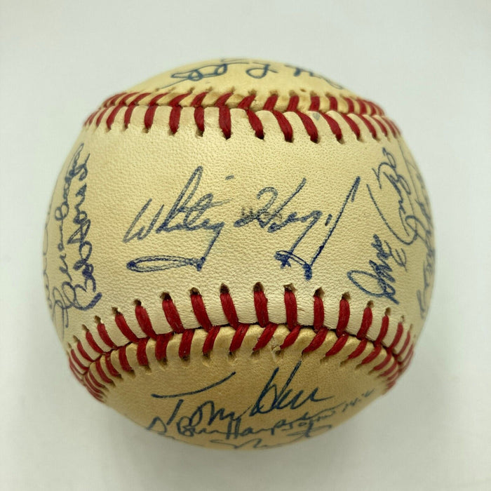1985 St. Louis Cardinals NL Champs Team Signed World Series Baseball JSA COA