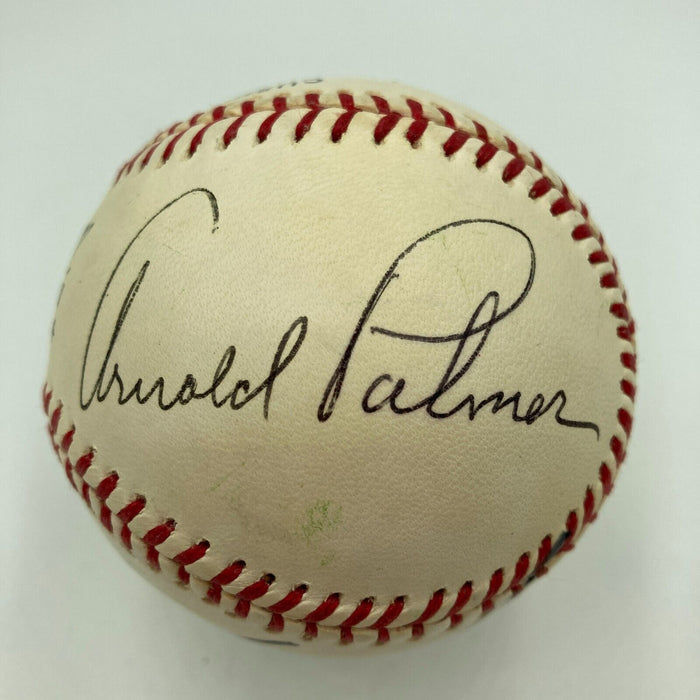 Arnold Palmer Jack Nicklaus Gary Player Golf Legends Signed Baseball JSA COA