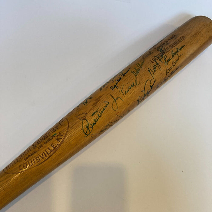 Carl Yastrzemski Boston Red Sox Legends Multi Signed Baseball Bat JSA COA