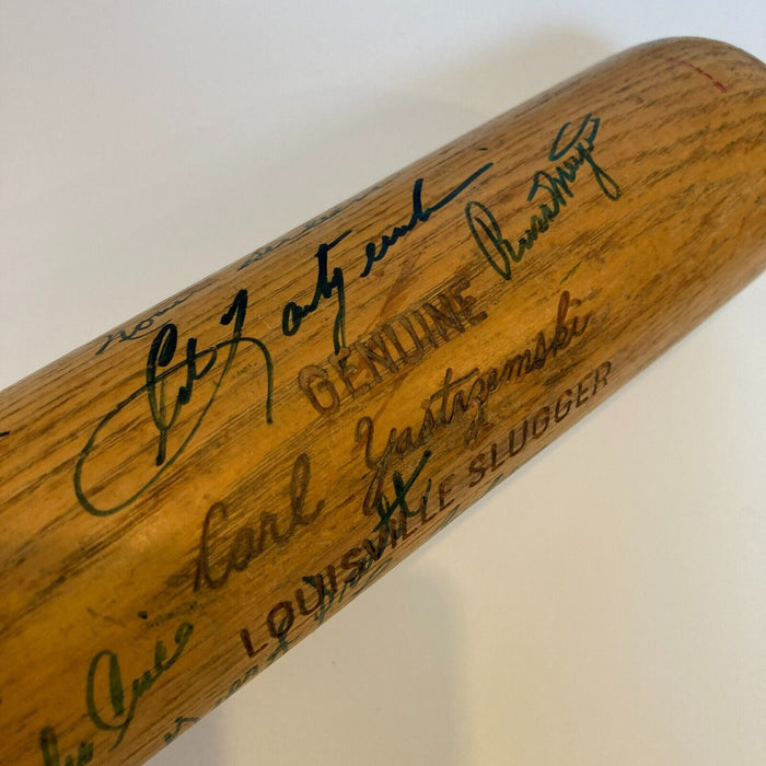 Carl Yastrzemski Boston Red Sox Legends Multi Signed Baseball Bat JSA COA