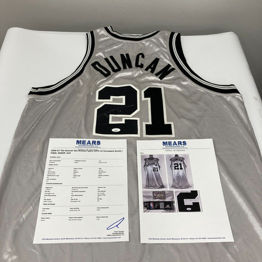 Tim Duncan Signed Game Used 2006-07 San Antonio Spurs Jersey MEARS A10 JSA