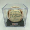 Jackie Robinson 1954 Brooklyn Dodgers Team Signed Baseball PSA DNA
