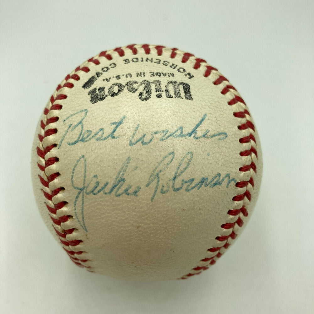 Jackie Robinson Single Signed Baseball One Of The Finest In Existence PSA DNA