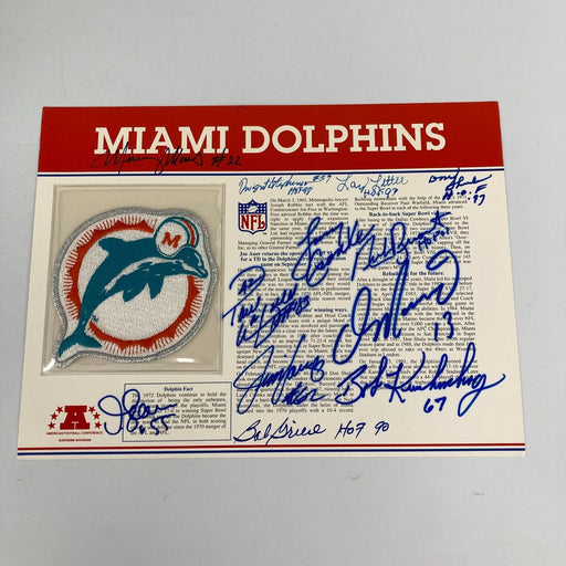 Dan Marino Miami Dolphins Legends Signed Commemorative Patch JSA COA