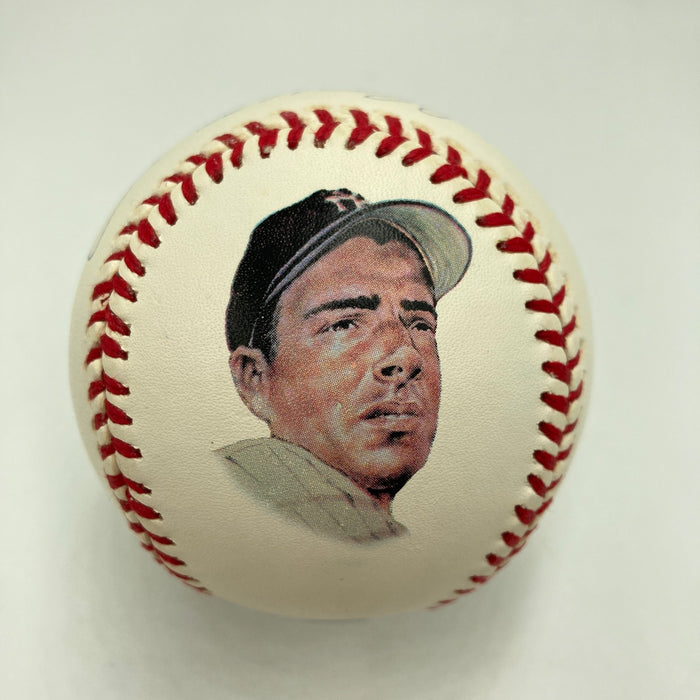 Beautiful Joe Dimaggio Signed American League Baseball PSA Graded MINT 9