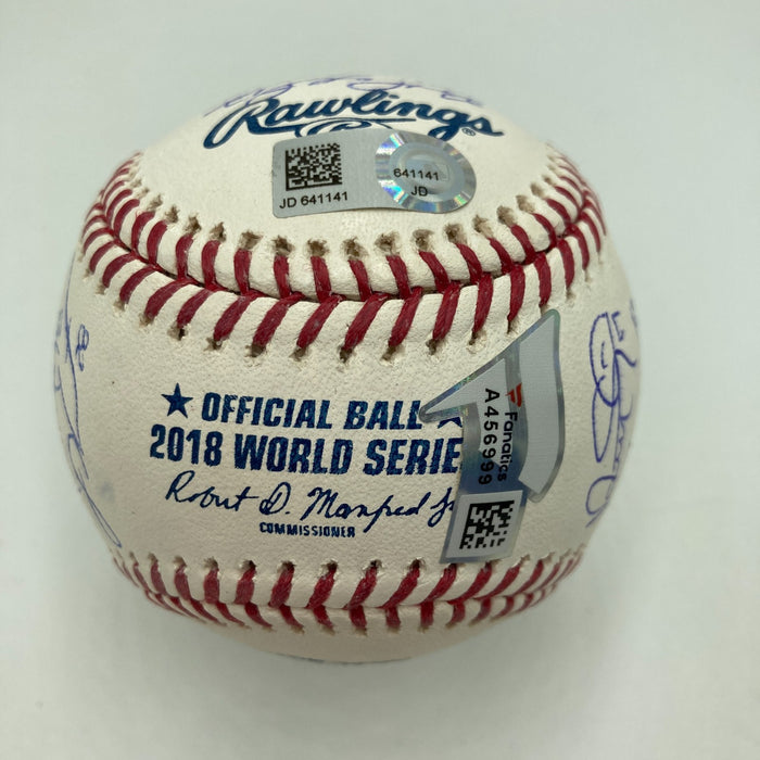 2018 Boston Red Sox World Series Champs Team Signed World Series Baseball JSA
