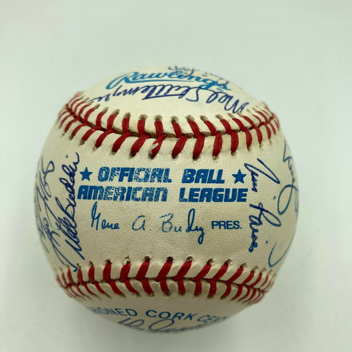 1998 New York Yankees World Series Champs Team Signed Baseball PSA DNA COA