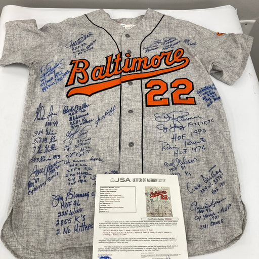 Sandy Koufax Hall Of Fame Pitching Legends Multi Signed Jersey 17 Sigs JSA COA