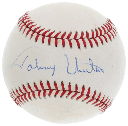 Johnny Unitas Signed American League Baseball PSA DNA NFL Colts Hall Of Fame