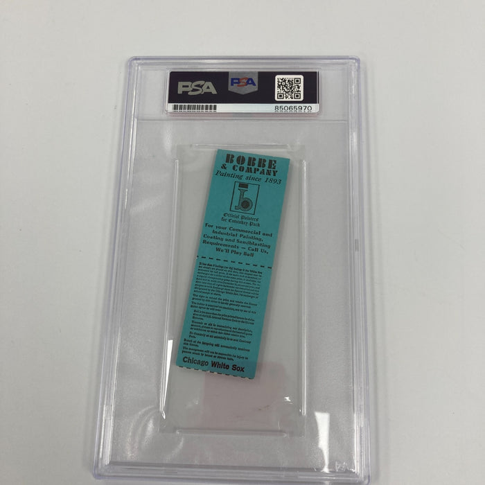 Harold Baines Signed MLB Debut First Game Ticket April 10, 1980 PSA DNA