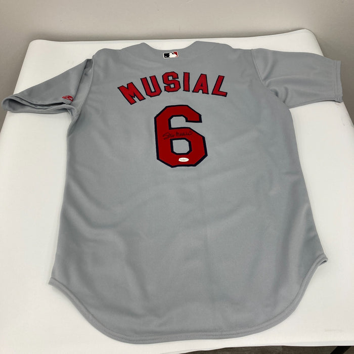 Stan Musial Signed Rawlings Authentic St. Louis Cardinals Jersey JSA Certified
