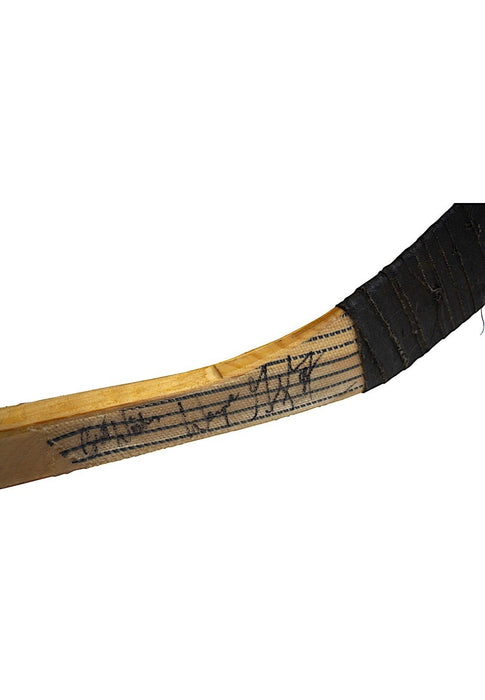 Wayne Gretzky Early 1980's Edmonton Oilers Signed Game-Used Hockey Stick JSA COA
