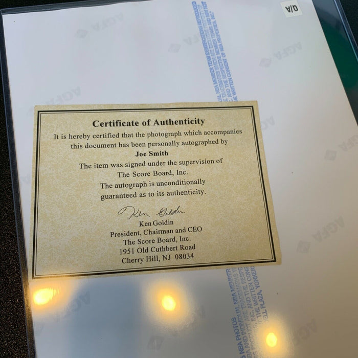 Joe Smith Signed Autographed 8x10 NBA Photo With Scoreboard COA