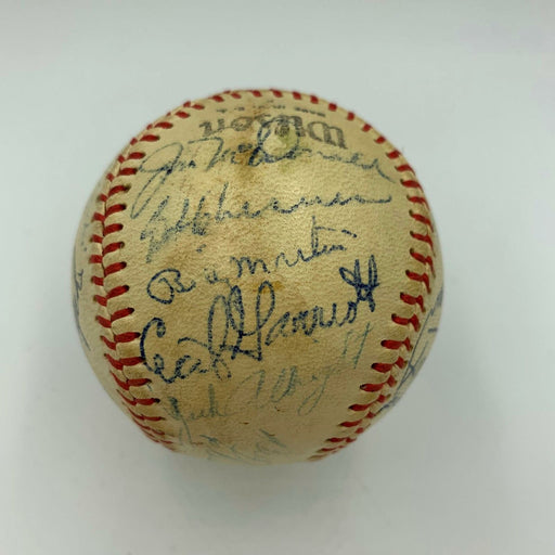 Earliest Known Billy Martin 1947 Oakland Oaks Team Signed Baseball JSA COA