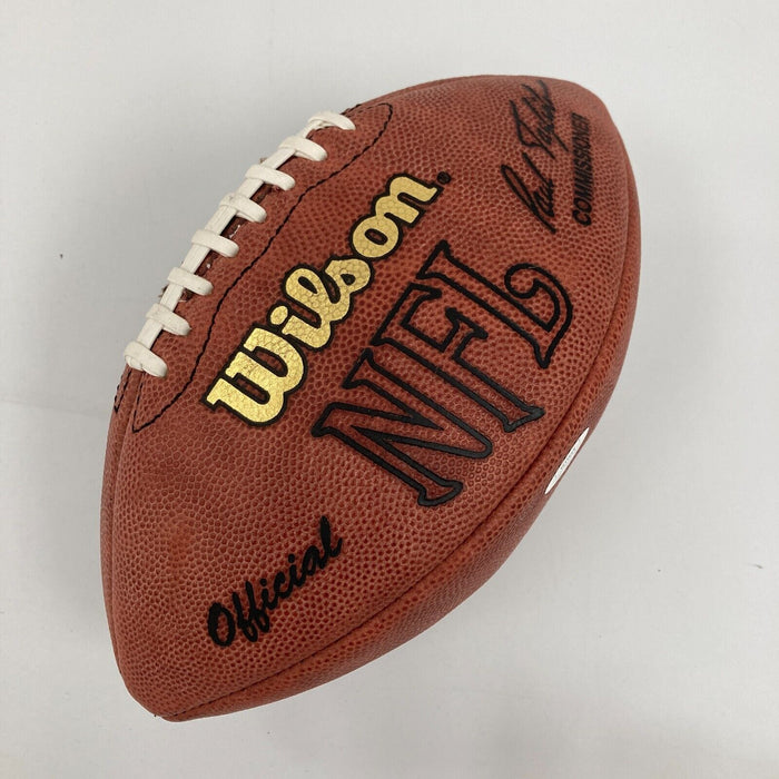 John Elway Signed Official NFL Wilson Game Football JSA COA