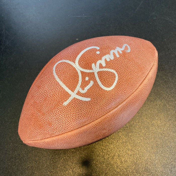 Phil Simms Signed Official NFL Wilson Game Football JSA COA