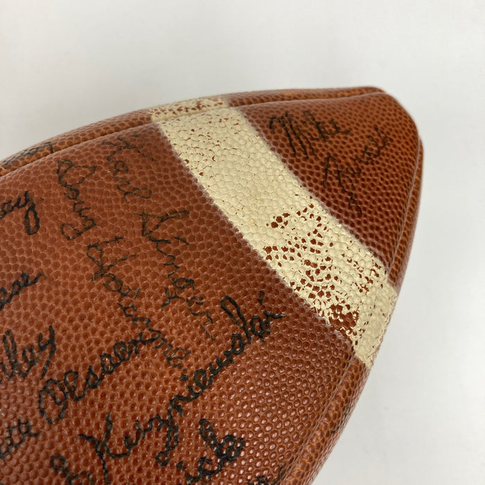 1965 Purdue Boilermakers Team Signed Vintage Wilson Football NCAA Bob Griese