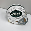 1969 New York Jets Super Bowl Champs Team Signed Authentic Game Helmet JSA COA