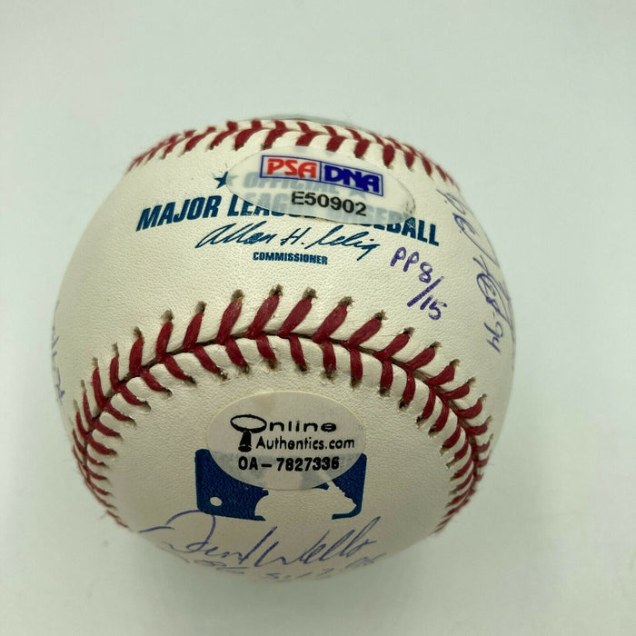 Sandy Koufax Randy Johnson Perfect Game Pitchers Signed Baseball 11 Sigs PSA DNA