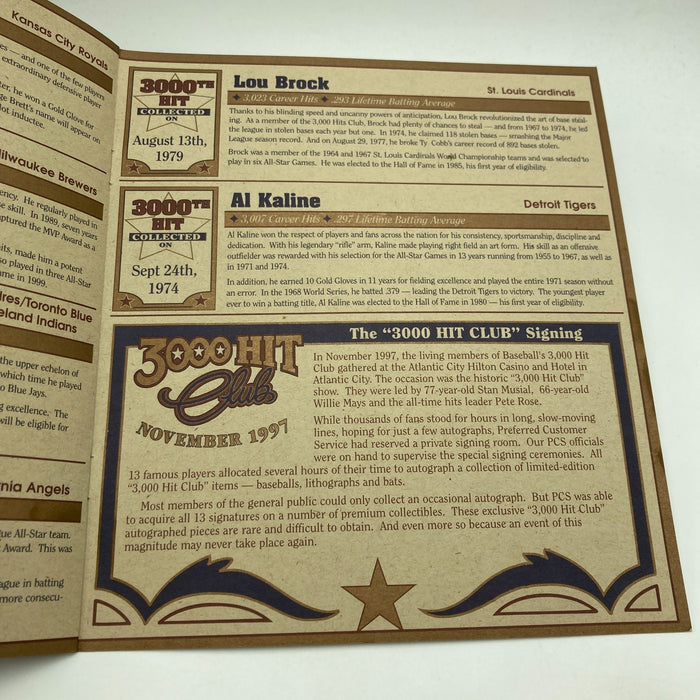 3,000 Hit Club Signed Baseball 17 Sigs Willie Mays Hank Aaron Stan Musial JSA