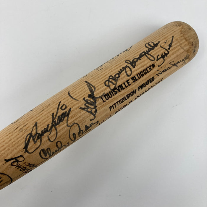 1979 Pittsburgh Pirates World Series Champs Team Signed Baseball Bat JSA COA