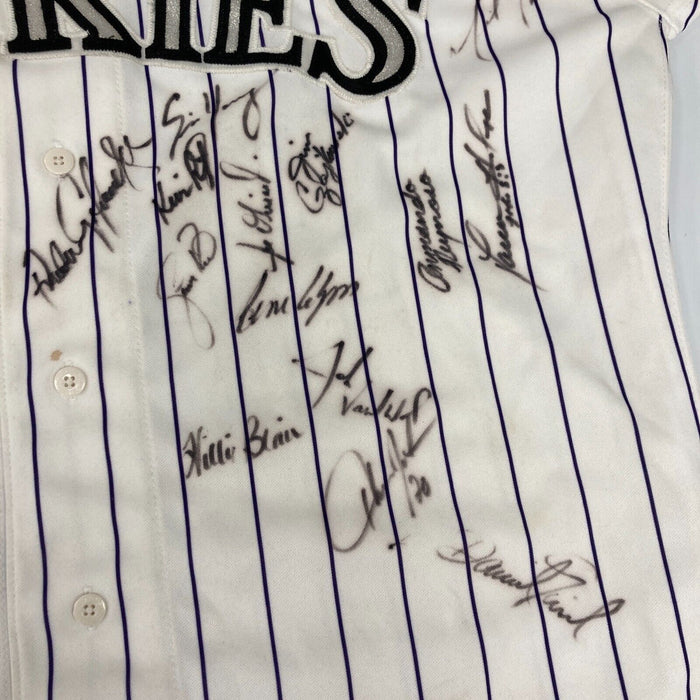 1994 Colorado Rockies Team Signed Don Baylor Game Used Jersey JSA COA