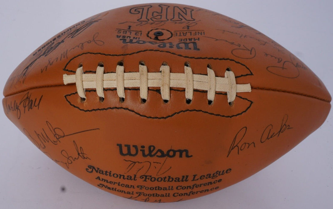 1975 Green Bay Packers Team Signed Wilson NFL Game Football Bart Starr Beckett