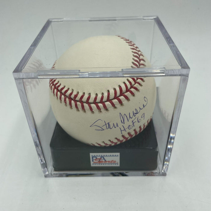 Stan Musial HOF 1969 Signed MLB Baseball PSA DNA Graded GEM MINT 10