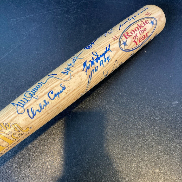 Derek Jeter Tom Seaver Rookie Of The Year Winners Signed Baseball Bat JSA COA