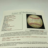 Willie Mays Hank Aaron Stan Musial 1950's Hall Of Fame Multi Signed Baseball JSA