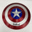 President Donald Trump Full Name Signed Large Captain America Shield  JSA