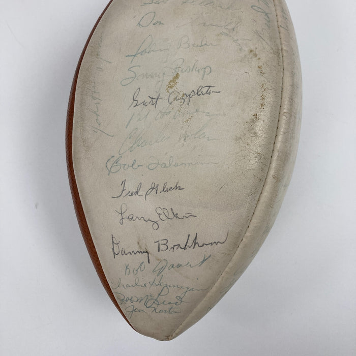 1966 Houston Oilers Team Signed Spalding Official AFL Football JSA COA 50+ Sigs