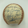 Mickey Mantle Joe DiMaggio 1970's Yankees Old Timers Day Signed Baseball JSA COA