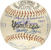 1957 New York Yankees American League Champs Team Signed AL Baseball PSA DNA COA