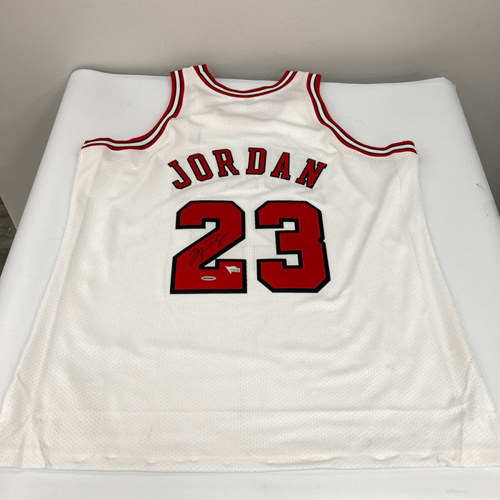 Michael Jordan Signed 1997-98 Pro Cut Chicago Bulls Jersey PSA & UDA Upper Deck